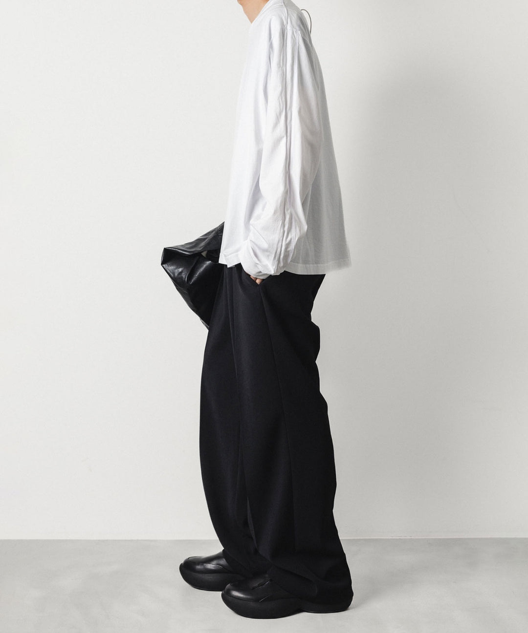VEIN ヴェインの100/3 SUEDE JERSEY VESSEL L/S TEE - WHITEの公式通販サイトsession福岡セレクトショップ