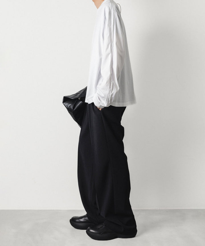 VEIN ヴェインの100/3 SUEDE JERSEY VESSEL L/S TEE - WHITEの公式通販サイトsession福岡セレクトショップ