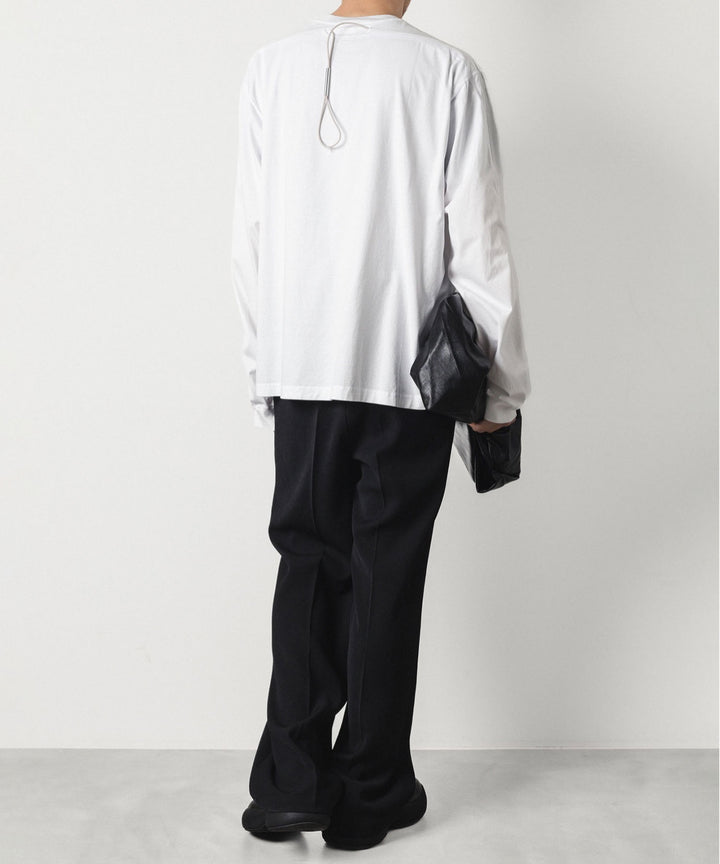 VEIN ヴェインの100/3 SUEDE JERSEY VESSEL L/S TEE - WHITEの公式通販サイトsession福岡セレクトショップ