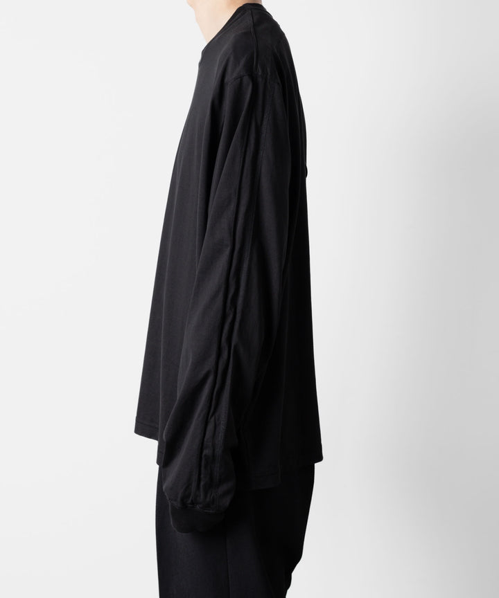 VEIN ヴェインの100/3 SUEDE JERSEY VESSEL L/S TEE - BLACKの公式通販サイトsession福岡セレクトショップ
