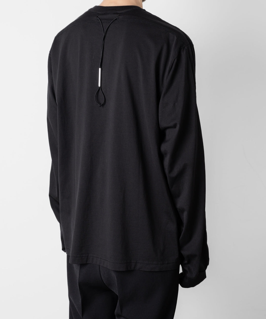 VEIN ヴェインの100/3 SUEDE JERSEY VESSEL L/S TEE - BLACKの公式通販サイトsession福岡セレクトショップ