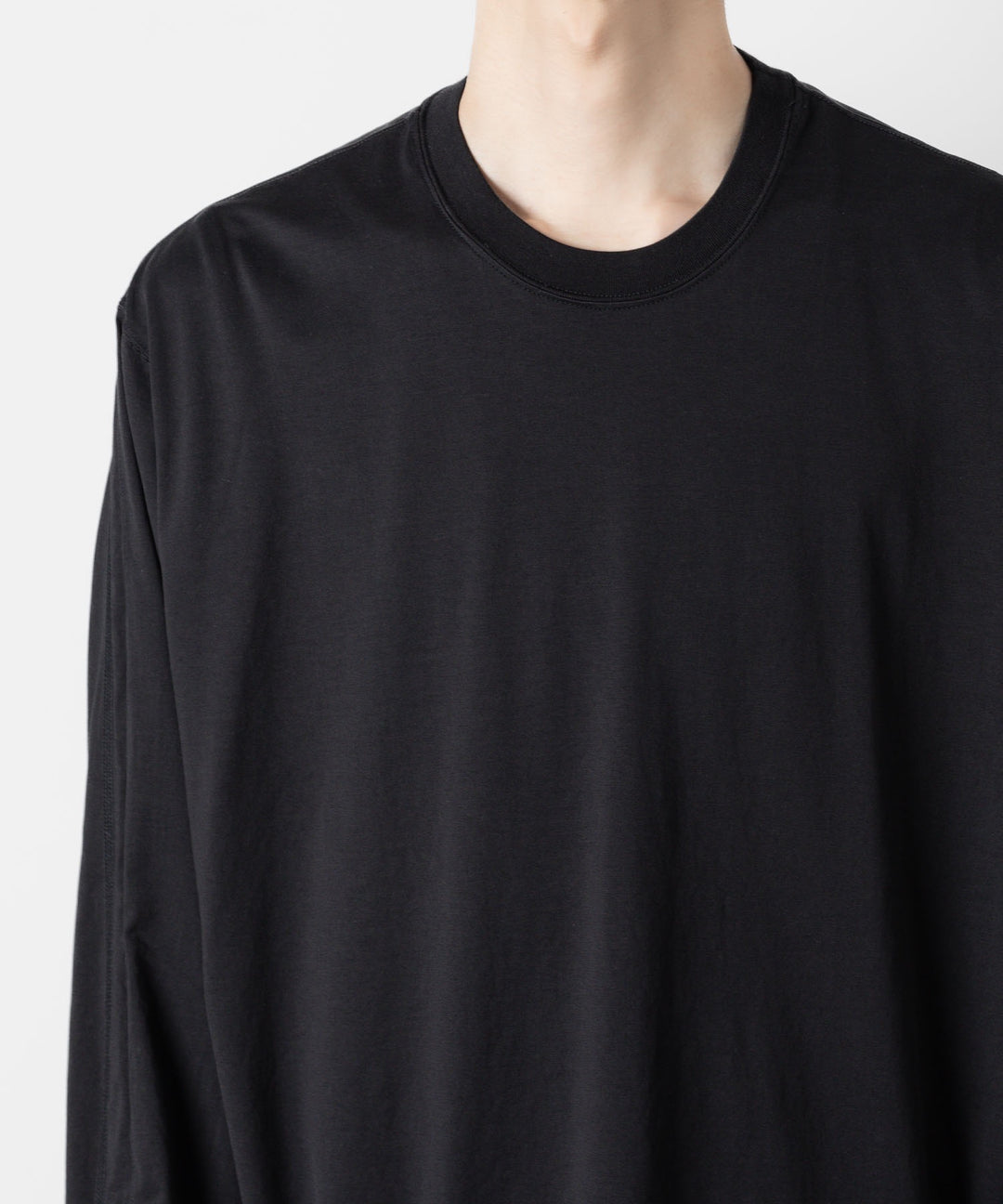 VEIN ヴェインの100/3 SUEDE JERSEY VESSEL L/S TEE - BLACKの公式通販サイトsession福岡セレクトショップ