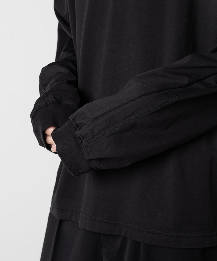 VEIN ヴェインの100/3 SUEDE JERSEY VESSEL L/S TEE - BLACKの公式通販サイトsession福岡セレクトショップ