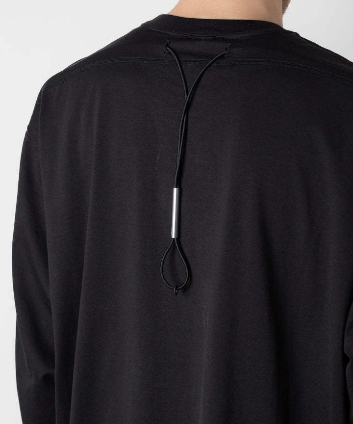 VEIN ヴェインの100/3 SUEDE JERSEY VESSEL L/S TEE - BLACKの公式通販サイトsession福岡セレクトショップ