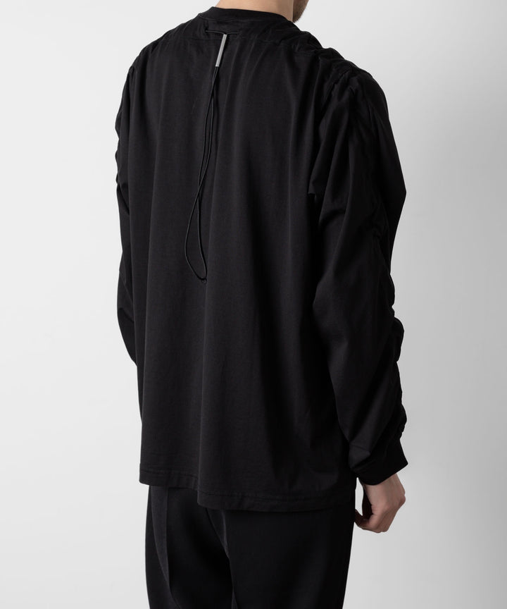 VEIN ヴェインの100/3 SUEDE JERSEY VESSEL L/S TEE - BLACKの公式通販サイトsession福岡セレクトショップ
