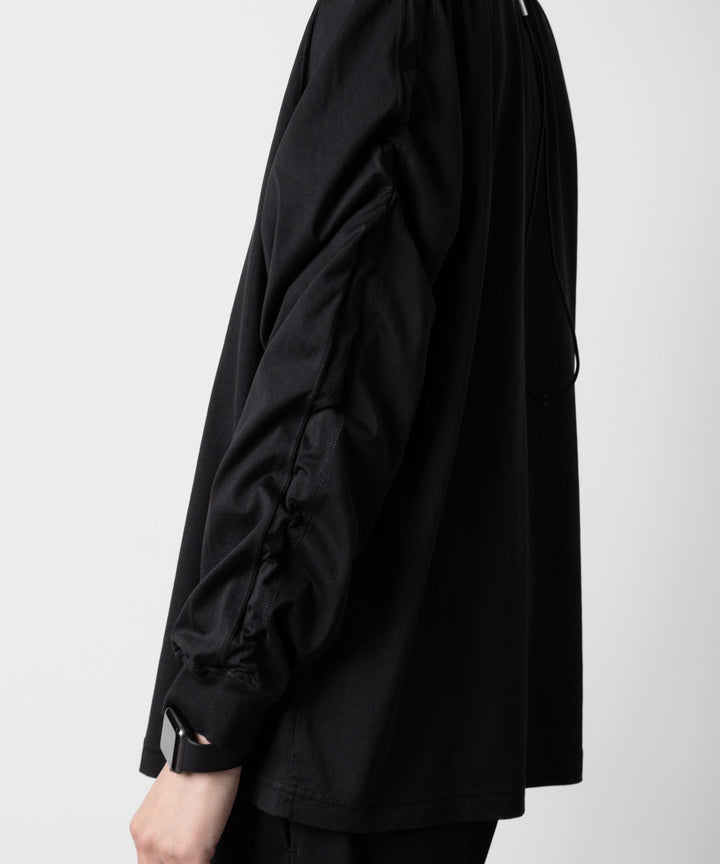 VEIN ヴェインの100/3 SUEDE JERSEY VESSEL L/S TEE - BLACKの公式通販サイトsession福岡セレクトショップ