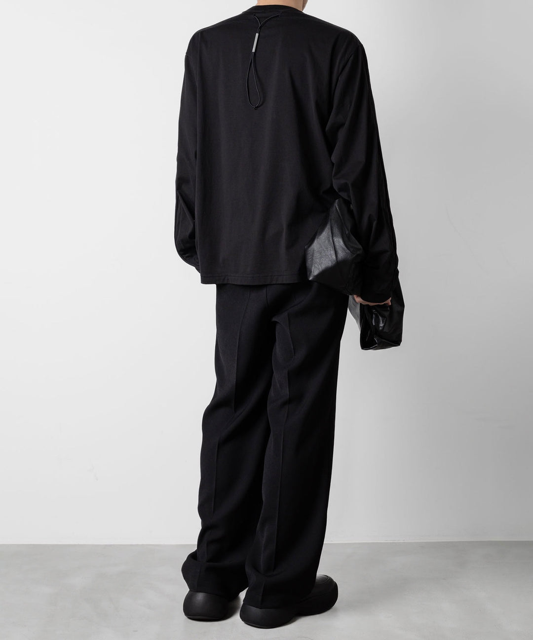 VEIN ヴェインの100/3 SUEDE JERSEY VESSEL L/S TEE - BLACKの公式通販サイトsession福岡セレクトショップ