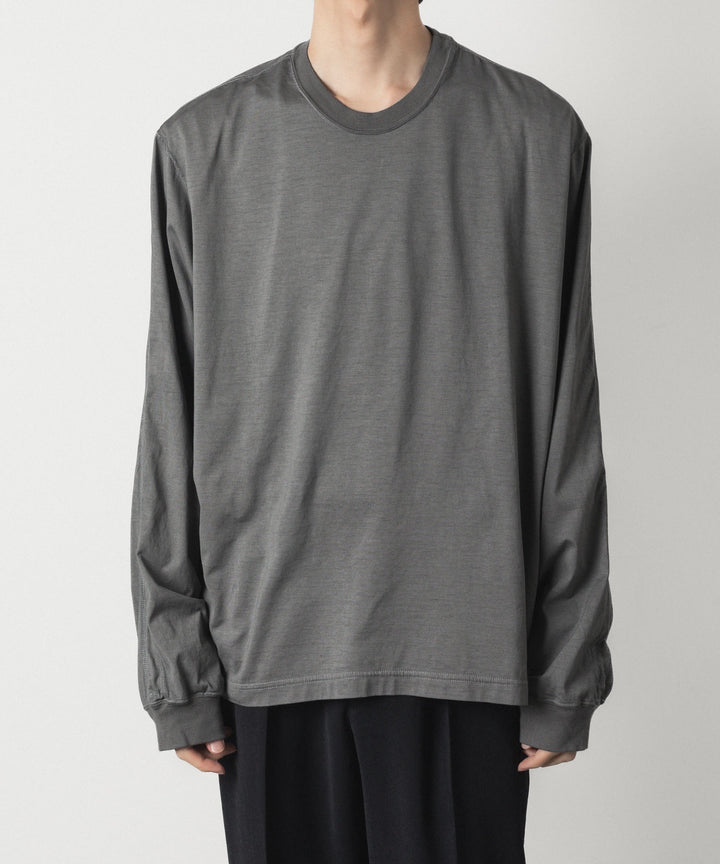 VEIN ヴェインの100/3 SUEDE JERSEY DISTRESSED VESSEL L/S TEE - GRAYの公式通販サイトsession福岡セレクトショップ