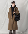 【 ATTACHMENT 】WOOL SHAGGY PADDING CHESTER COAT - CAMEL