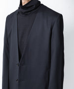 画像をギャラリービューアに読み込む, ATTACHMENT アタッチメントのT/W/SI STRETCH GABARDINE COLLARLESS JKT - D.NAVYの公式通販サイトsession福岡セレクトショップ
