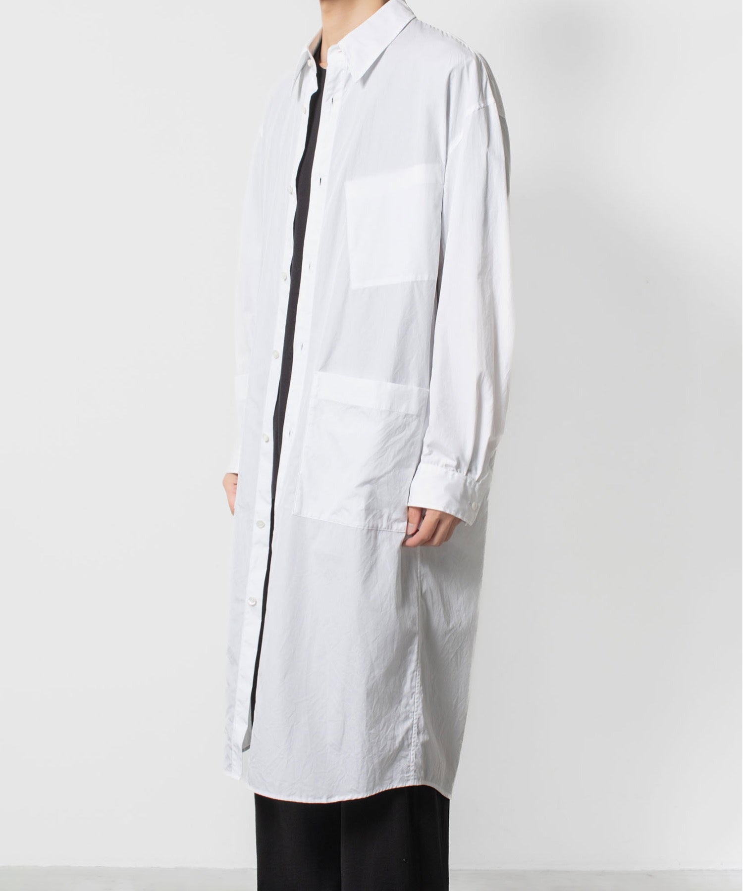VEIN ヴェインの140/2 GIZA BROAD LONG SHIRT - WHITEの公式通販サイトsession福岡セレクトショップ