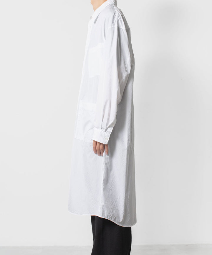 VEIN ヴェインの140/2 GIZA BROAD LONG SHIRT - WHITEの公式通販サイトsession福岡セレクトショップ