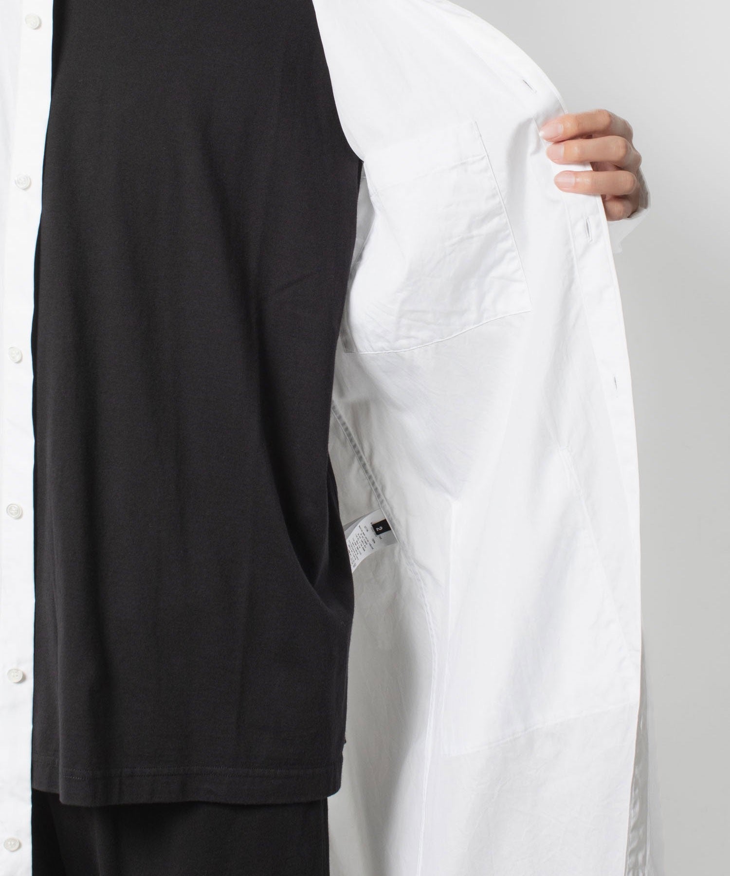 VEIN ヴェインの140/2 GIZA BROAD LONG SHIRT - WHITEの公式通販サイトsession福岡セレクトショップ