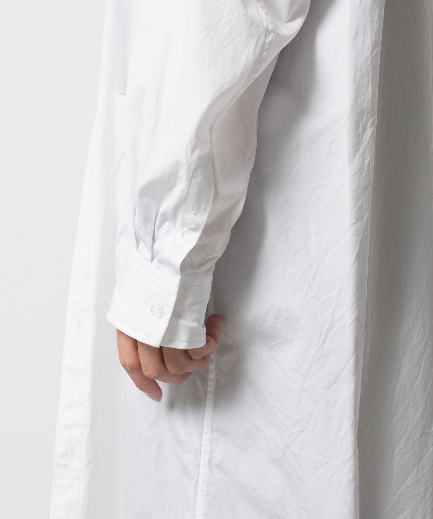 VEIN ヴェインの140/2 GIZA BROAD LONG SHIRT - WHITEの公式通販サイトsession福岡セレクトショップ