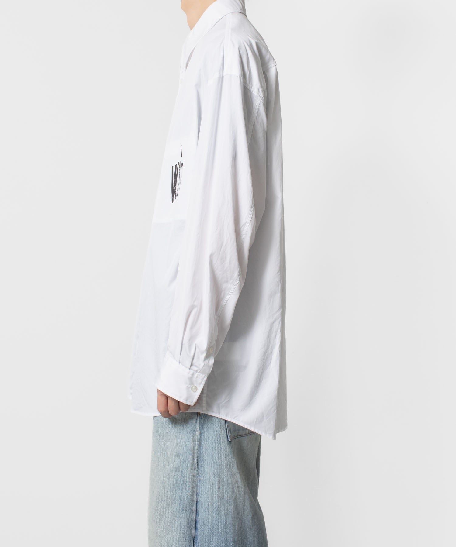 VEIN ヴェインの140/2 GIZA BROAD L/S SHIRT - WHITEの公式通販サイトsession福岡セレクトショップ