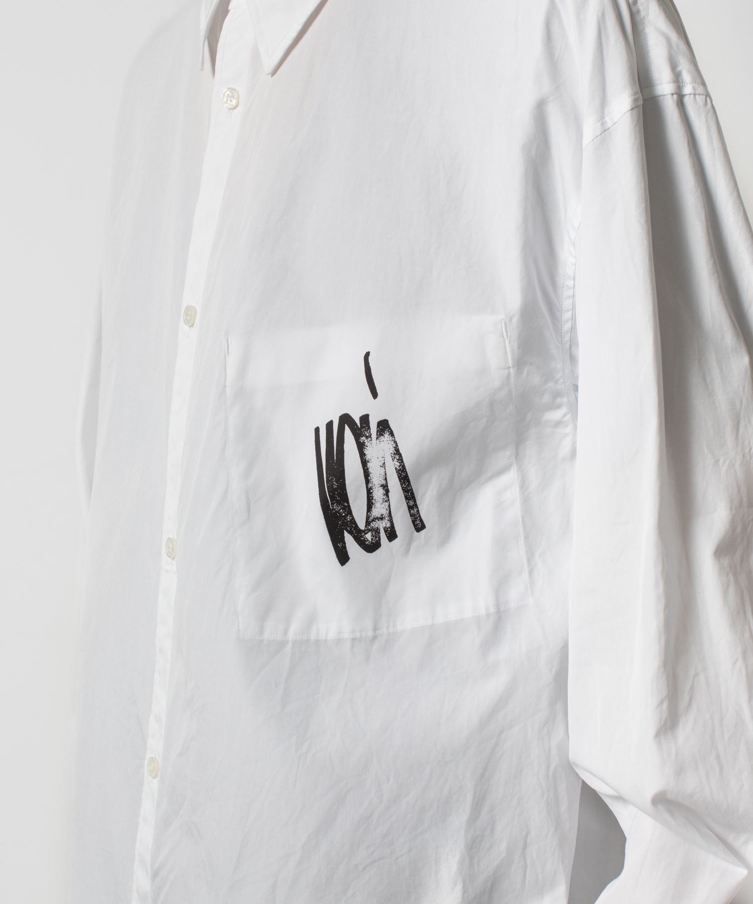 VEIN ヴェインの140/2 GIZA BROAD L/S SHIRT - WHITEの公式通販サイトsession福岡セレクトショップ