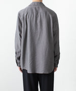 画像をギャラリービューアに読み込む, ATTACHMENT アタッチメントのLY/SI LAWN PATCH POCKET OPEN COLLAR L/S SHIRT - D.GRAYの公式通販サイトsession福岡セレクトショップ
