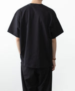 画像をギャラリービューアに読み込む, ATTACHMENT アタッチメントの30//2 SUVIN JERSEY PRINT TEE - BLACKの公式通販サイトsession福岡セレクトショップ
