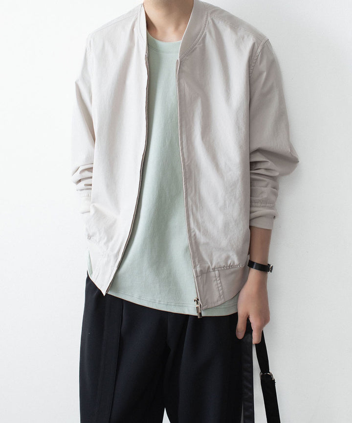 【 ATTACHMENT 】30//2 SUVIN JERSEY EMBROIDERY TEE - L.GREEN