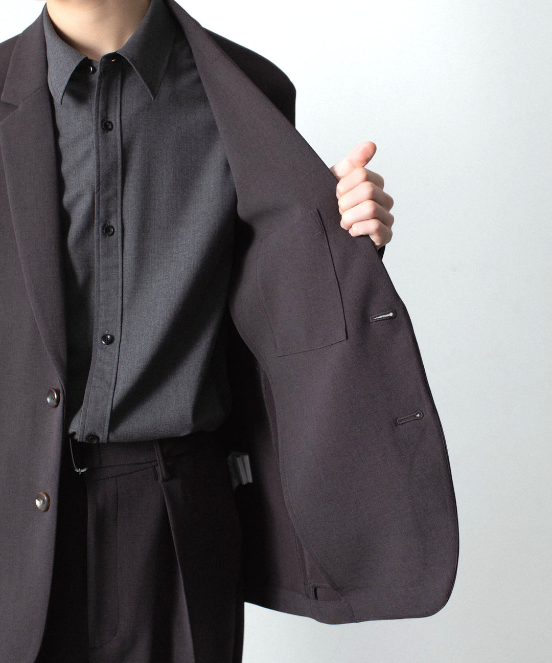 ATTACHMENT アタッチメントのPE STRETCH DOUBLE CLOTH 2B JKT - D.BROWNの公式通販サイトsession福岡セレクトショップ
