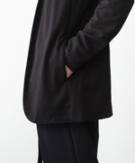 画像をギャラリービューアに読み込む, 【 ATTACHMENT 】COTTON DOUBLE FACE COLLARLESS CARDIGAN - BLACK
