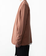 画像をギャラリービューアに読み込む, ATTACHMENT アタッチメントのCOTTON DOUBLE FACE COLLARLESS CARDIGAN - BROWNの公式通販サイトsession福岡セレクトショップ
