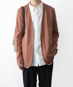 画像をギャラリービューアに読み込む, ATTACHMENT アタッチメントのCOTTON DOUBLE FACE COLLARLESS CARDIGAN - BROWNの公式通販サイトsession福岡セレクトショップ
