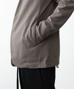 画像をギャラリービューアに読み込む, ATTACHMENT アタッチメントのCOTTON DOUBLE FACE COLLARLESS CARDIGAN - KHAKI GRAYの公式通販サイトsession福岡セレクトショップ
