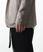 画像をギャラリービューアに読み込む, ATTACHMENT アタッチメントのCOTTON DOUBLE FACE COLLARLESS CARDIGAN - KHAKI GRAYの公式通販サイトsession福岡セレクトショップ

