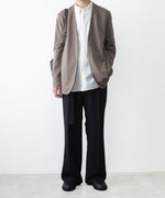 画像をギャラリービューアに読み込む, ATTACHMENT アタッチメントのCOTTON DOUBLE FACE COLLARLESS CARDIGAN - KHAKI GRAYの公式通販サイトsession福岡セレクトショップ
