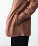 画像をギャラリービューアに読み込む, ATTACHMENT アタッチメントのCOTTON DOUBLE FACE COLLARLESS CARDIGAN - BROWNの公式通販サイトsession福岡セレクトショップ
