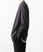 画像をギャラリービューアに読み込む, ATTACHMENT アタッチメントのCOTTON DOUBLE FACE COLLARLESS CARDIGAN - D.GRAYの公式通販サイトsession福岡セレクトショップ
