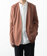 画像をギャラリービューアに読み込む, ATTACHMENT アタッチメントのCOTTON DOUBLE FACE COLLARLESS CARDIGAN - BROWNの公式通販サイトsession福岡セレクトショップ
