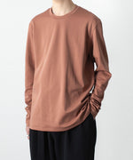 画像をギャラリービューアに読み込む, ATTACHMENT アタッチメントのCOTTON DOUBLE FACE SLIM FIT L/S TEE - BROWNの公式通販サイトsession福岡セレクトショップ
