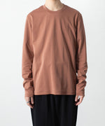 画像をギャラリービューアに読み込む, ATTACHMENT アタッチメントのCOTTON DOUBLE FACE SLIM FIT L/S TEE - BROWNの公式通販サイトsession福岡セレクトショップ
