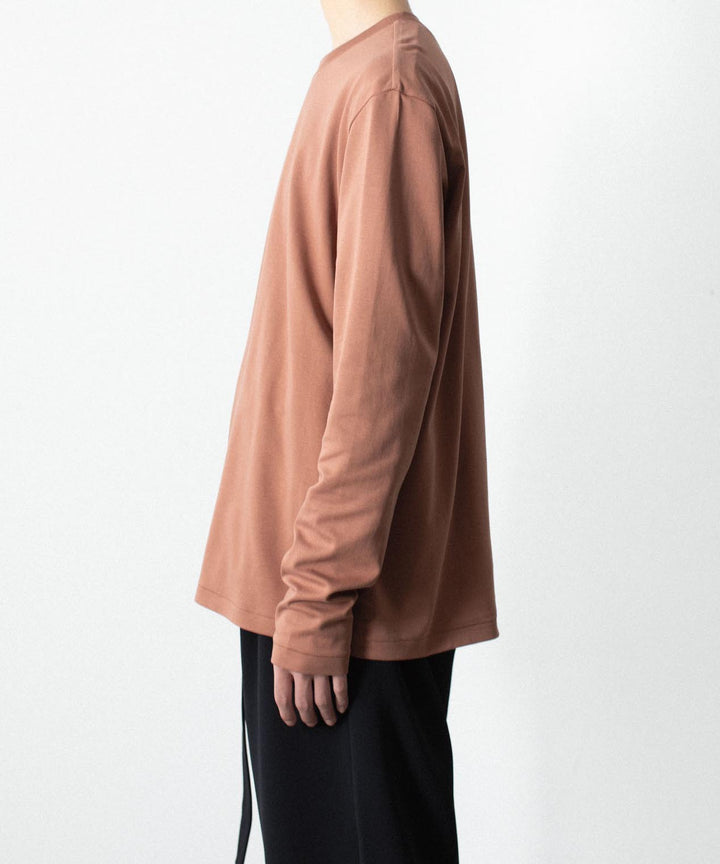 ATTACHMENT アタッチメントのCOTTON DOUBLE FACE SLIM FIT L/S TEE - BROWNの公式通販サイトsession福岡セレクトショップ