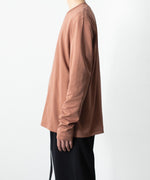 画像をギャラリービューアに読み込む, ATTACHMENT アタッチメントのCOTTON DOUBLE FACE SLIM FIT L/S TEE - BROWNの公式通販サイトsession福岡セレクトショップ
