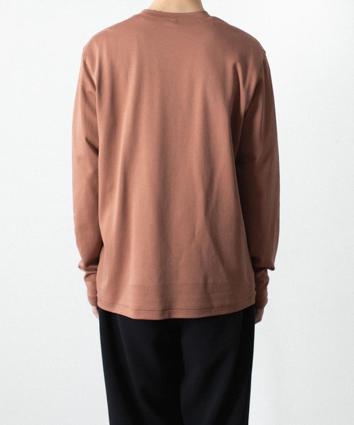 ATTACHMENT アタッチメントのCOTTON DOUBLE FACE SLIM FIT L/S TEE - BROWNの公式通販サイトsession福岡セレクトショップ