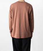 画像をギャラリービューアに読み込む, ATTACHMENT アタッチメントのCOTTON DOUBLE FACE SLIM FIT L/S TEE - BROWNの公式通販サイトsession福岡セレクトショップ
