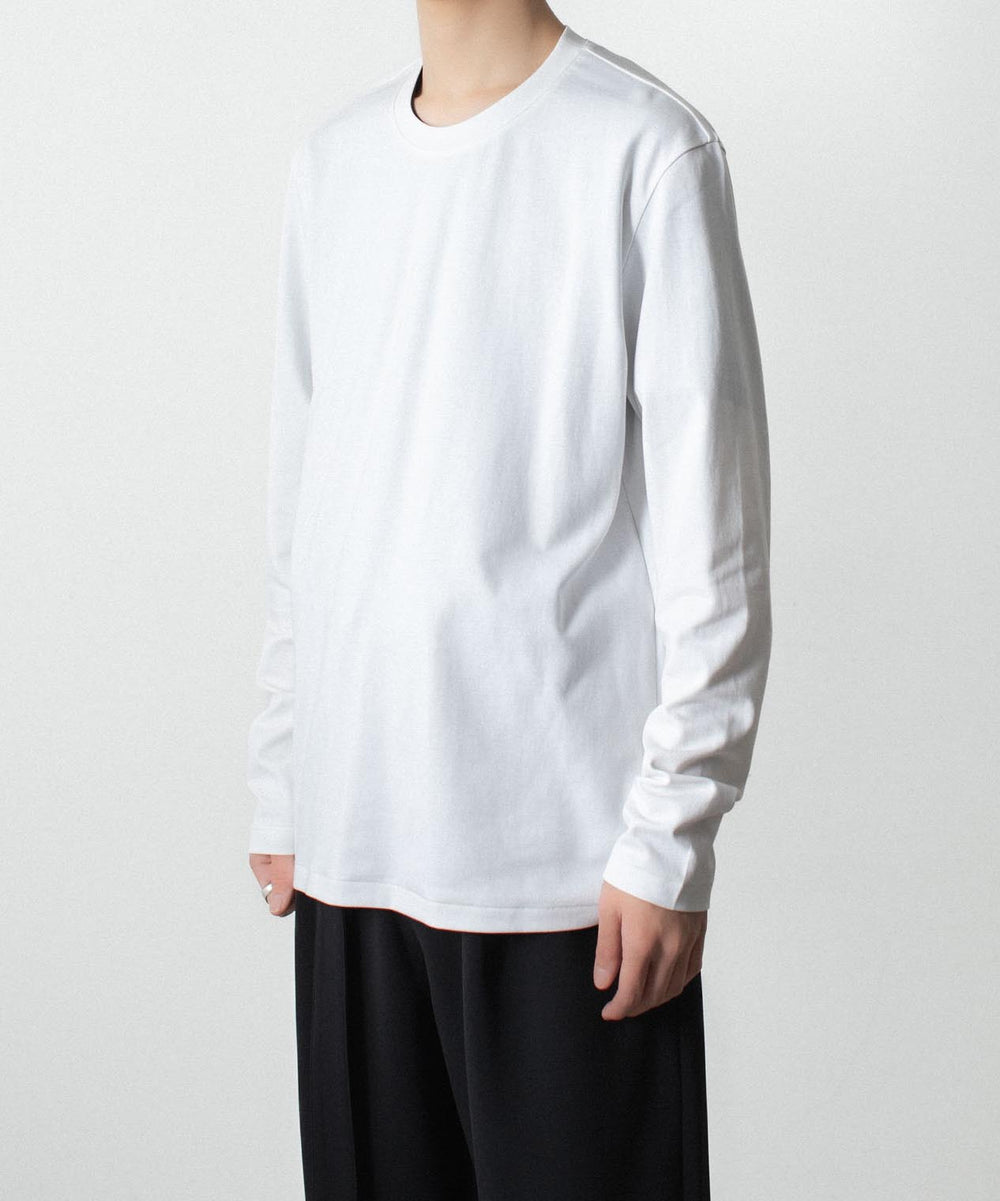 ATTACHMENT アタッチメントのCOTTON DOUBLE FACE SLIM FIT L/S TEE - WHITEの公式通販サイトsession福岡セレクトショップ