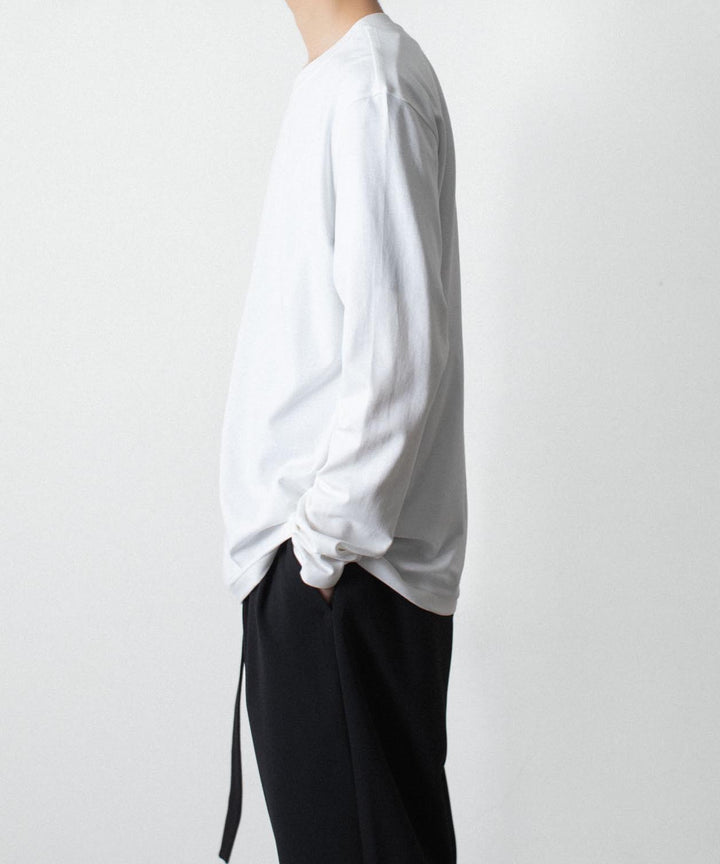 ATTACHMENT アタッチメントのCOTTON DOUBLE FACE SLIM FIT L/S TEE - WHITEの公式通販サイトsession福岡セレクトショップ