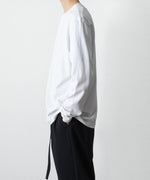 画像をギャラリービューアに読み込む, ATTACHMENT アタッチメントのCOTTON DOUBLE FACE SLIM FIT L/S TEE - WHITEの公式通販サイトsession福岡セレクトショップ
