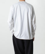 画像をギャラリービューアに読み込む, ATTACHMENT アタッチメントのCOTTON DOUBLE FACE SLIM FIT L/S TEE - WHITEの公式通販サイトsession福岡セレクトショップ
