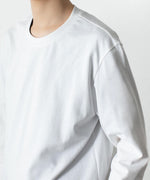 画像をギャラリービューアに読み込む, ATTACHMENT アタッチメントのCOTTON DOUBLE FACE SLIM FIT L/S TEE - WHITEの公式通販サイトsession福岡セレクトショップ
