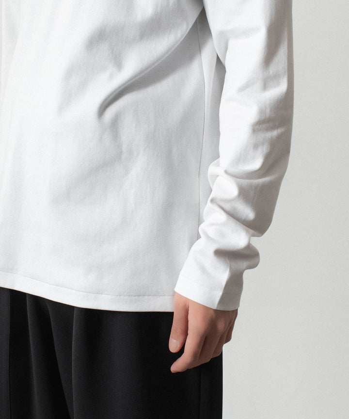 ATTACHMENT アタッチメントのCOTTON DOUBLE FACE SLIM FIT L/S TEE - WHITEの公式通販サイトsession福岡セレクトショップ