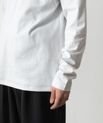 画像をギャラリービューアに読み込む, ATTACHMENT アタッチメントのCOTTON DOUBLE FACE SLIM FIT L/S TEE - WHITEの公式通販サイトsession福岡セレクトショップ
