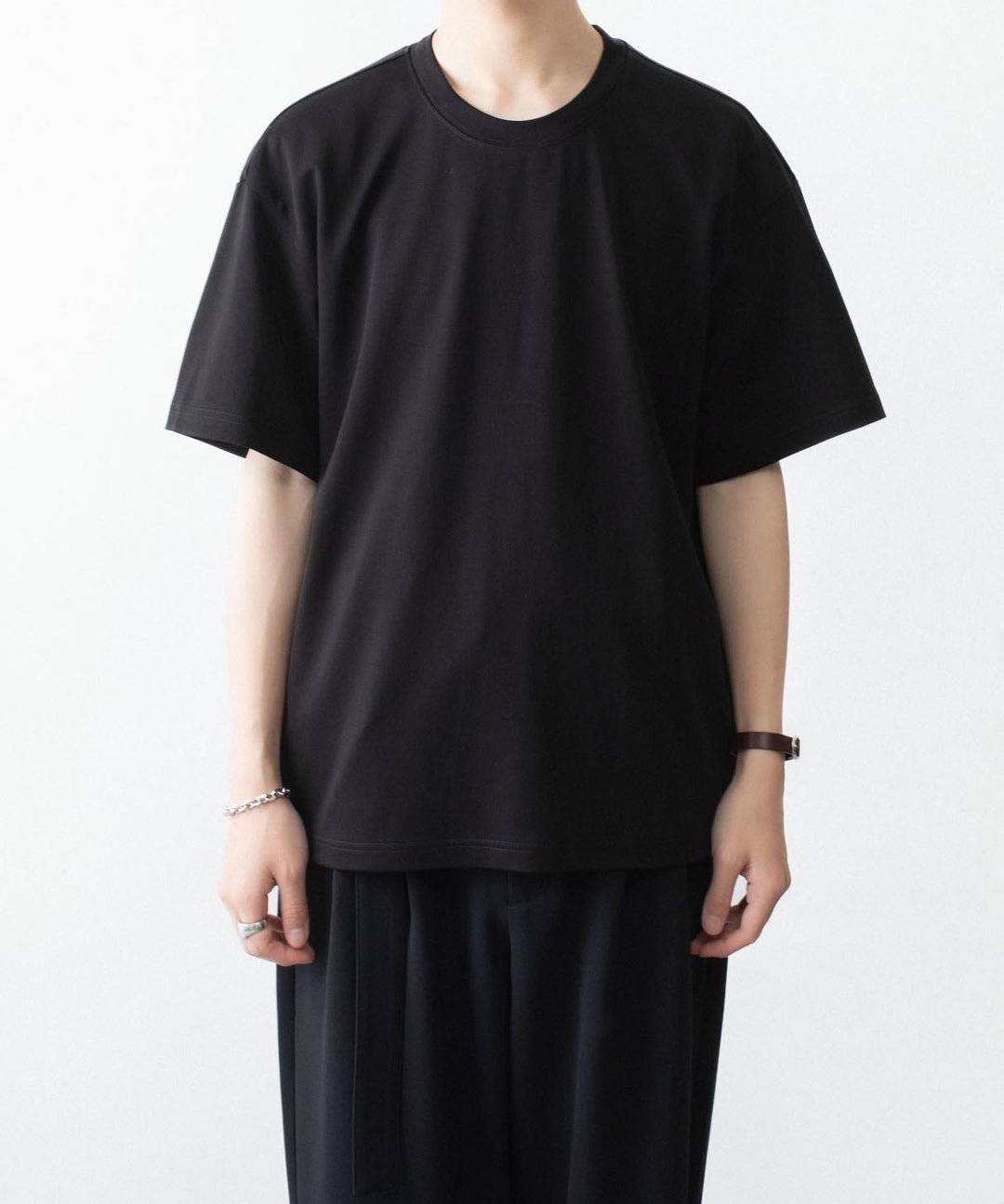 ATTACHMENT アタッチメントのCOTTON DOUBLE FACE OVERSIZED S/S TEE - BLACKの公式通販サイトsession福岡セレクトショップ