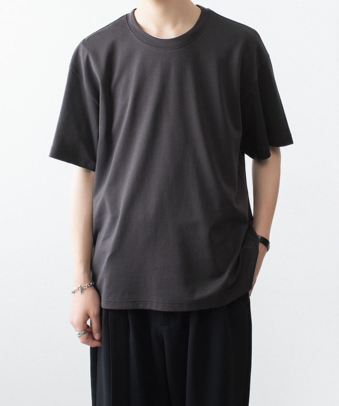 ATTACHMENT アタッチメントのCOTTON DOUBLE FACE OVERSIZED S/S TEE - D.GRAYの公式通販サイトsession福岡セレクトショップ