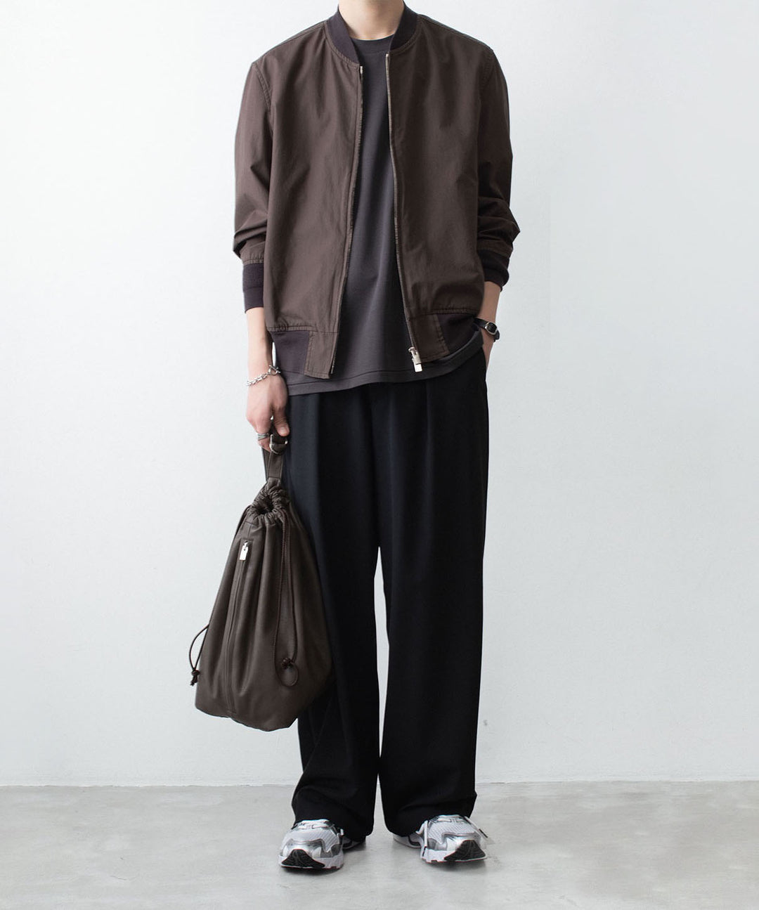 ATTACHMENT アタッチメントのCOTTON DOUBLE FACE SLIM FIT S/S TEE - D.GRAYの公式通販サイトsession福岡セレクトショップ