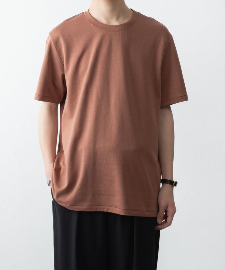 ATTACHMENT アタッチメントのCOTTON DOUBLE FACE SLIM FIT S/S TEE - BROWNの公式通販サイトsession福岡セレクトショップ